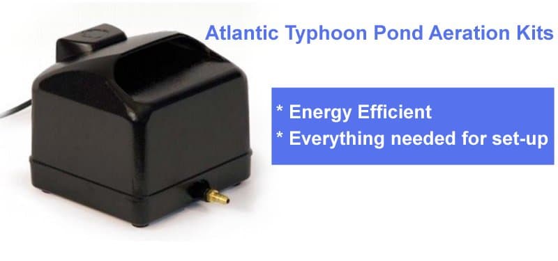 Atlantic Mini Single Pond Aeration Kit w Tubing & Stone - 100 gal Ponds - 400 LPH
